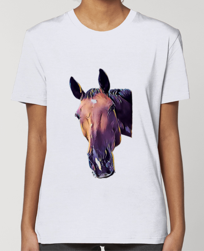 T-shirt Femme tete jument par Cafeine
