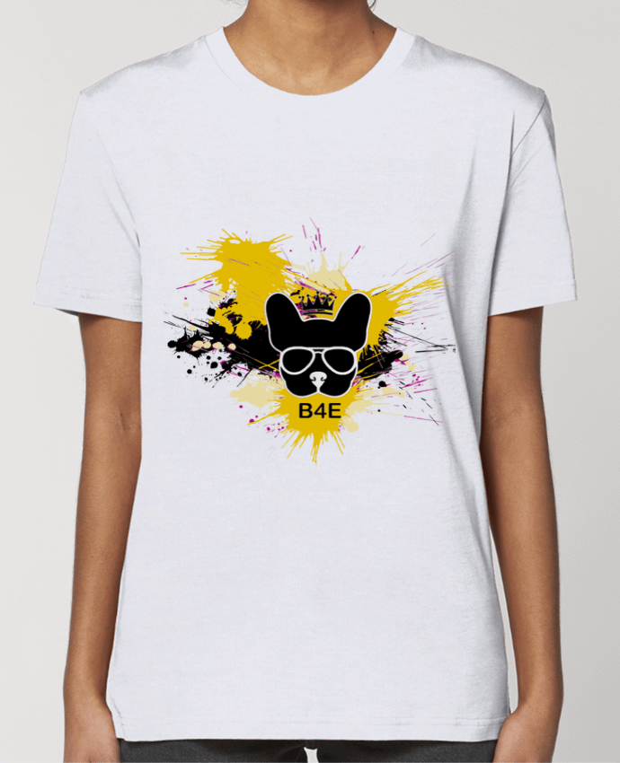 T-shirt Femme Bouledogue Français jaune peinture par Toncadeauperso