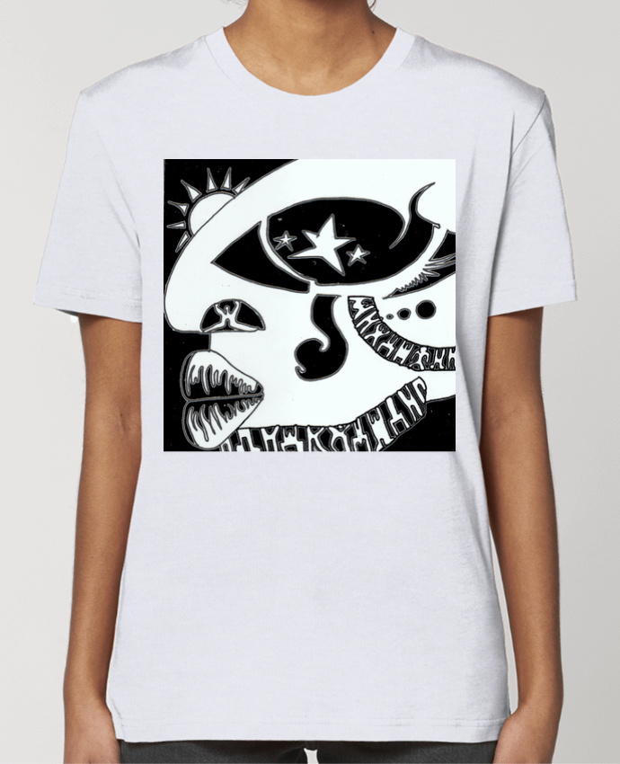 T-shirt Femme Larme Noire par Mélina 
