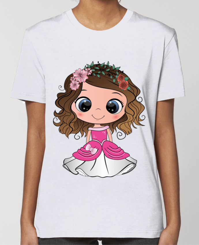 T-shirt Femme Princesse brune aux yeux bleus par EmmaCreation