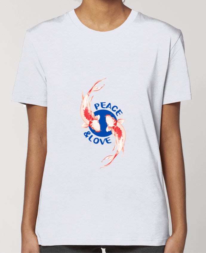 T-shirt Femme Peace and Love. par TEESIGN