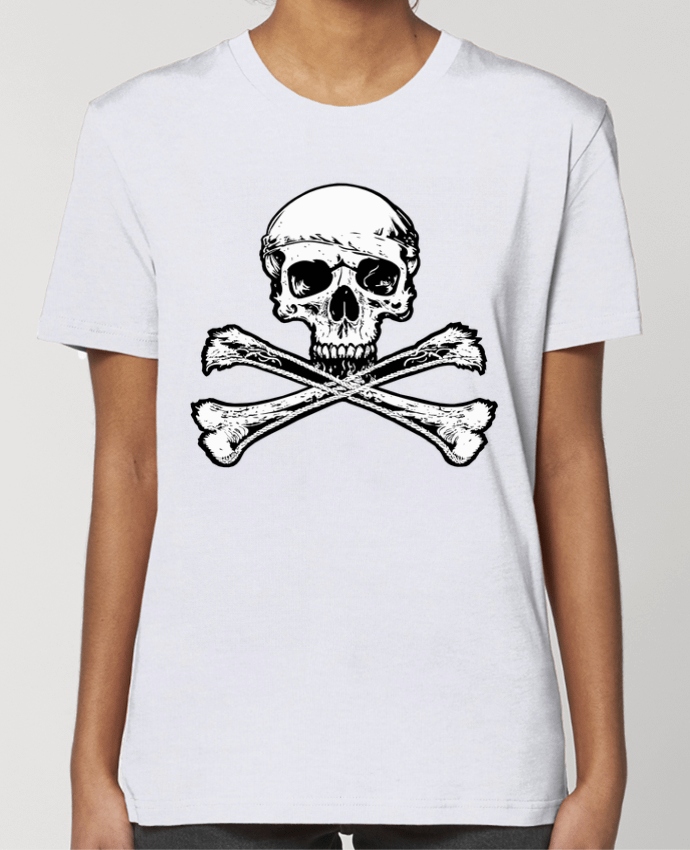 T-shirt Femme Jolly Roger - Drapeau Pirate - Tête de Mort par Geronimo Gorilla SylverBack