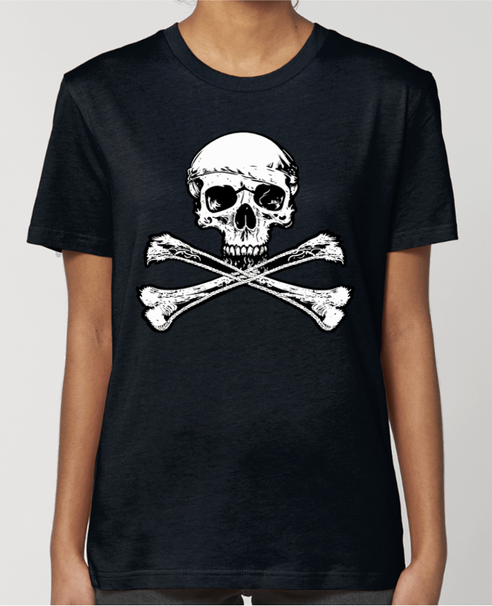 T-shirt Femme Jolly Roger - Drapeau Pirate - Tête de Mort par Geronimo Gorilla SylverBack