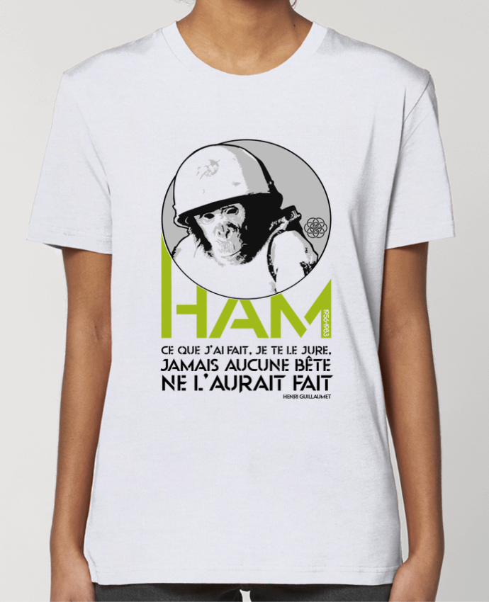 T-shirt Femme Ham - Singe de l'espace par Geronimo Gorilla SylverBack