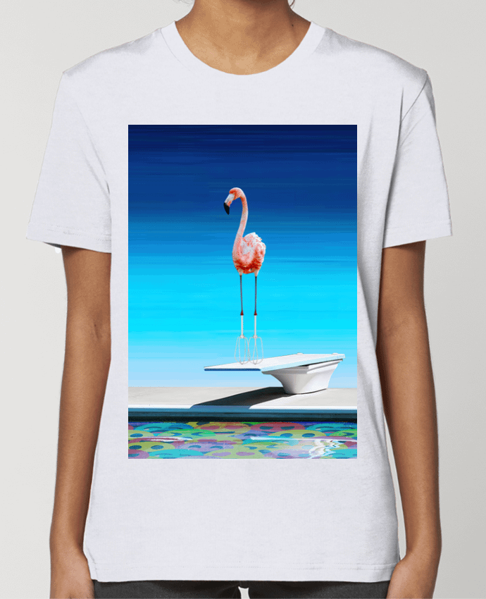 T-shirt Femme Flamingo at the pool par MagicDesign