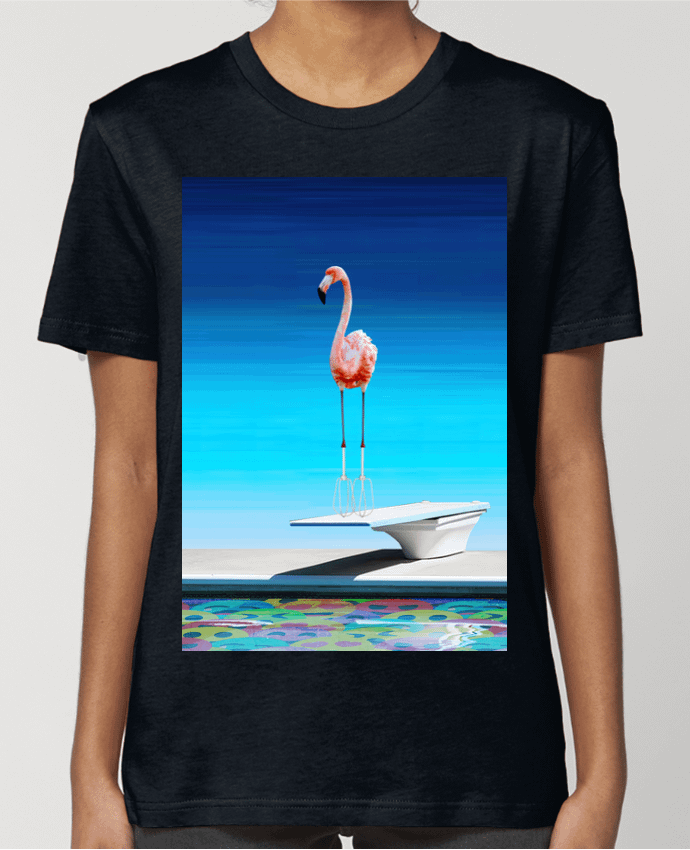 T-shirt Femme Flamingo at the pool par MagicDesign