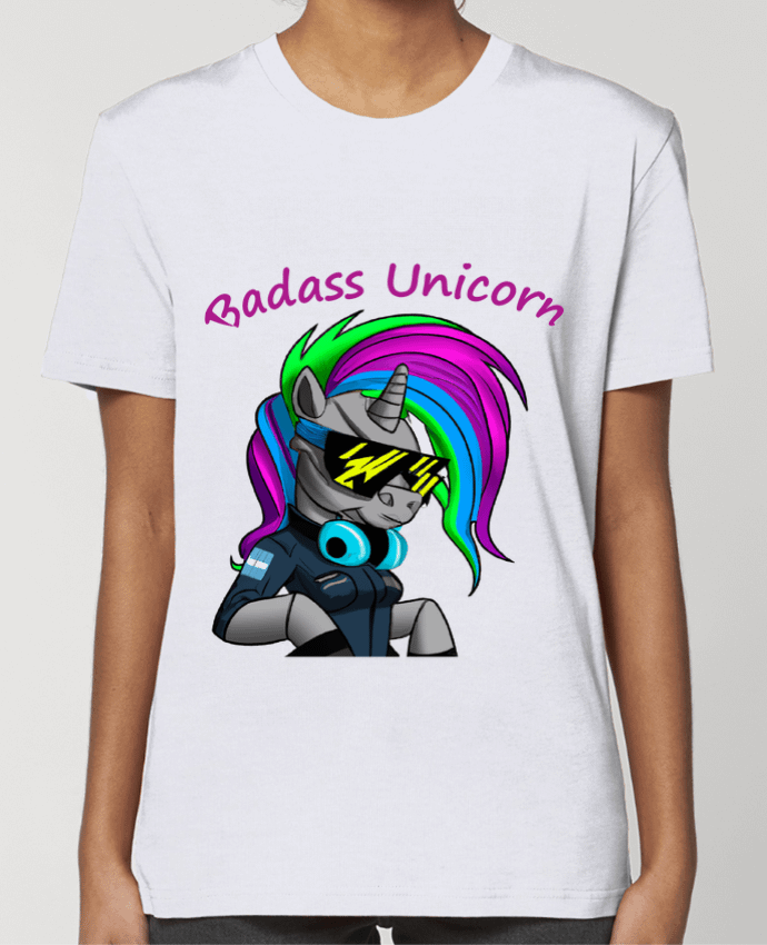 T-shirt Femme Licorne Cyberpunk Badass par Le monde des licornes