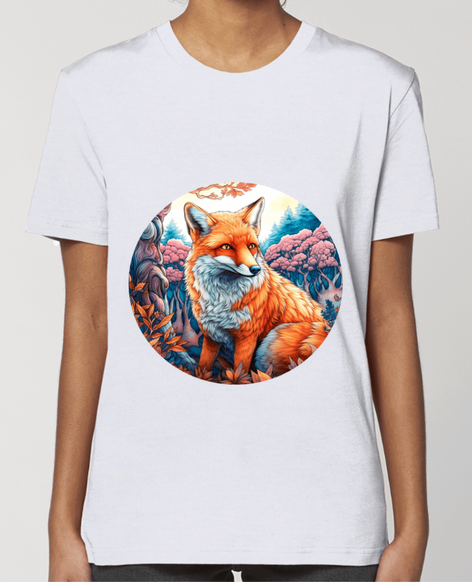 T-shirt Femme loup coloré par EliseDesign