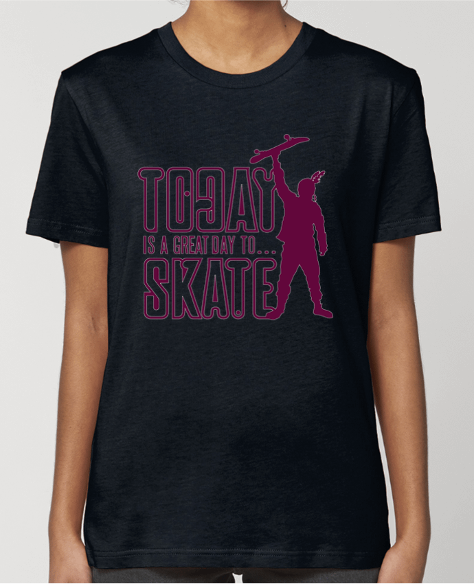 T-shirt Femme Today is a Great Day to Skate - Purple par Geronimo Gorilla SylverBack