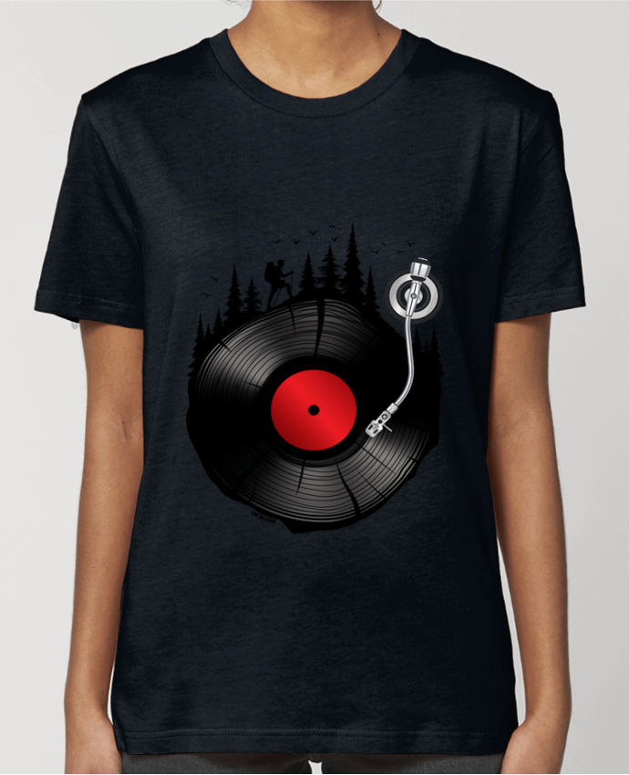 T-shirt Femme Musique Forestière Vinyle par LM2Kone