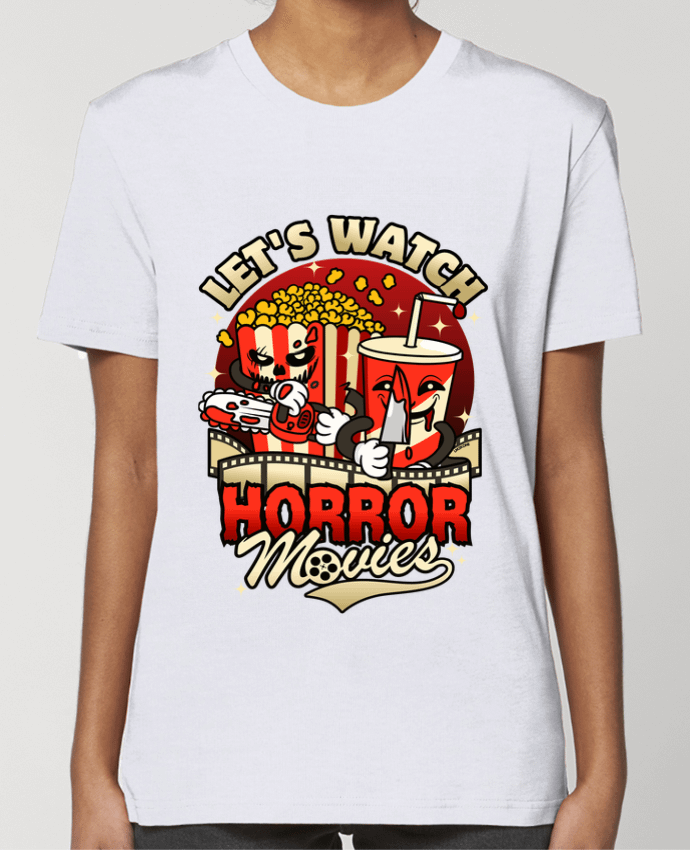 T-shirt Femme Regardons des films d'horreur - Collations par LM2Kone