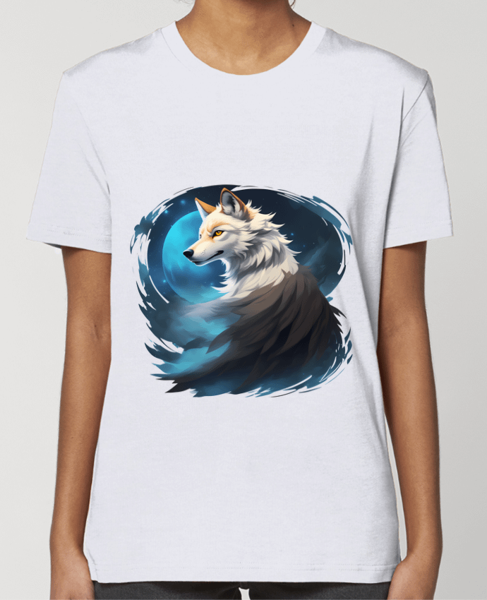 T-shirt Femme La Lueur du Loup : Entre Ténèbres et Mystère par ALXCOOZ1 DESIGN