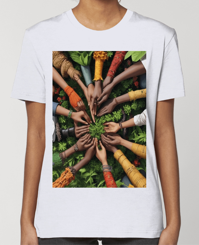 T-shirt Femme Main dans la Main : L'Union en Action par Joar