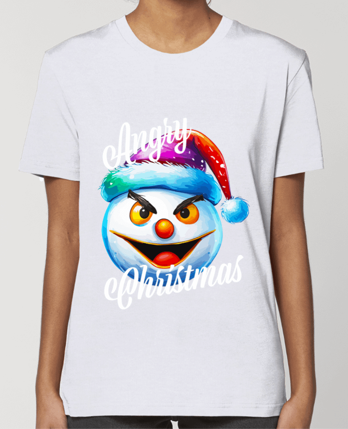 T-shirt Femme Emoji Neige en colère. Angry Christmas par Featheart