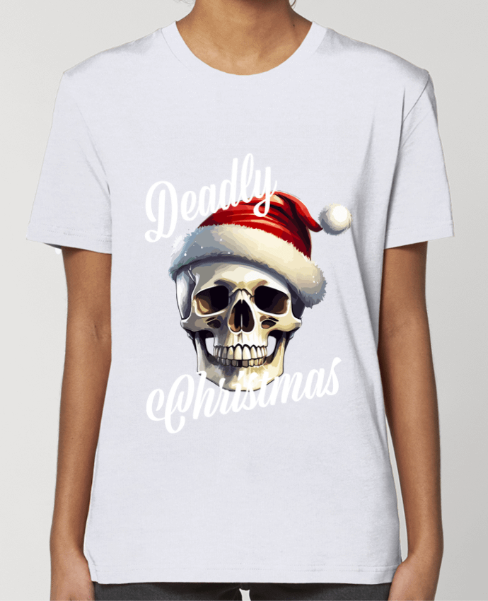T-shirt Femme Skull Noël. Deadly Christmas par Featheart
