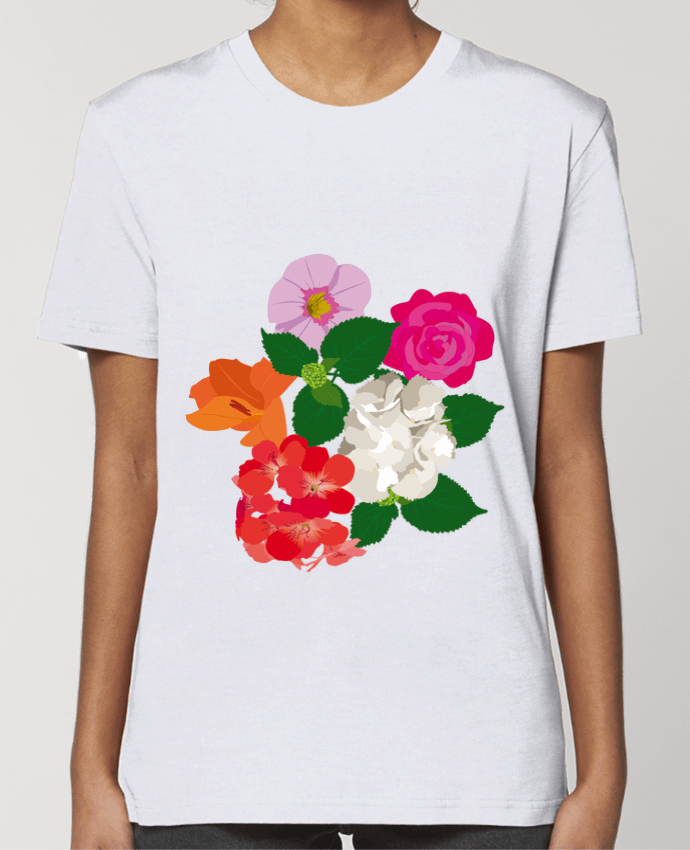 T-shirt Femme Fleurs et couleurs par cjolicom
