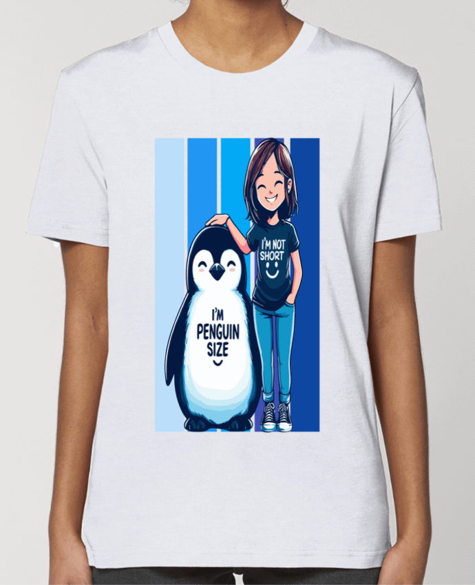 T-shirt Femme I'm not short i'm penguin size par Sam boutique 79
