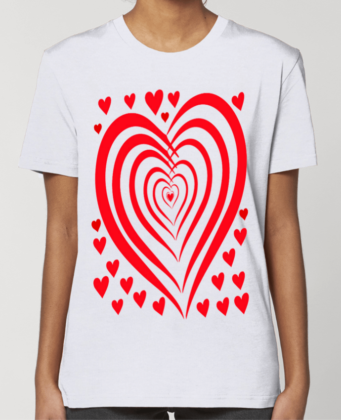 T-shirt Femme COEUR ROUGE NAISSANCE BEBE MOTIF SAINT VALENTIN AMOUR par LIAMRIVIERART
