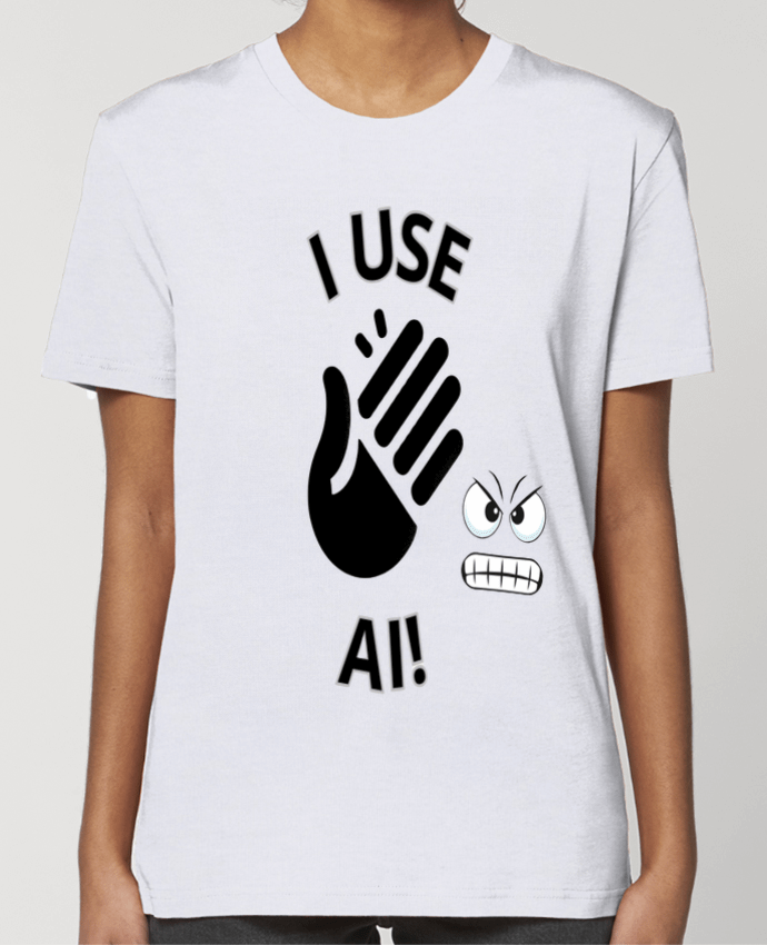 T-shirt Femme INTELLIGENCE ARTIFICIELLE MOTIF NOIR ET BLANC par LIAMRIVIERART