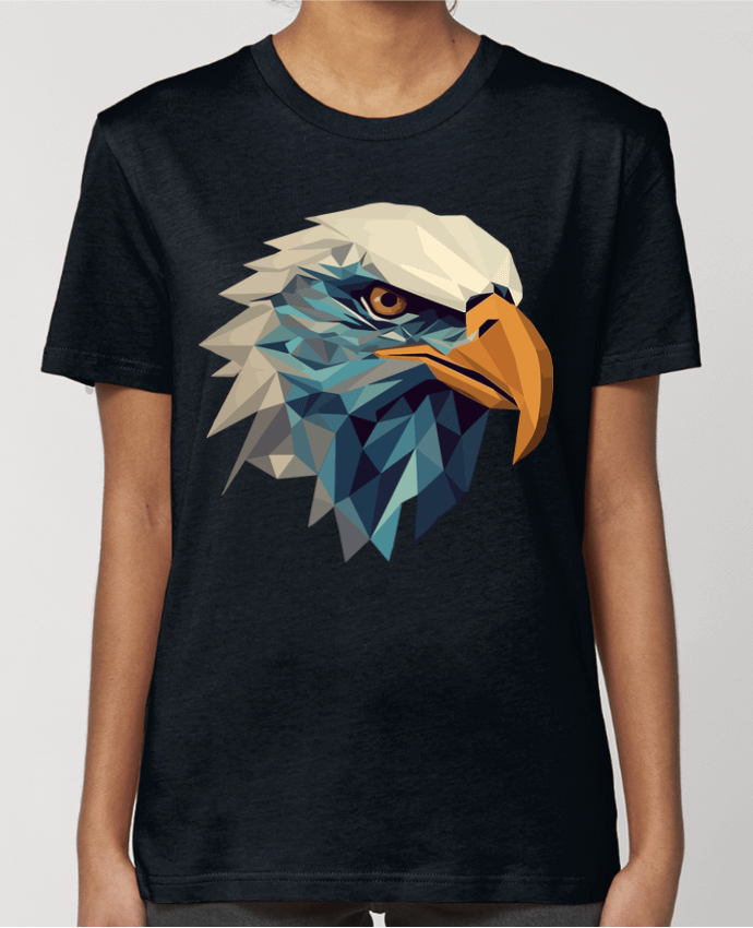 T-shirt Femme Aigle stylisé, géométrique par KronoArt