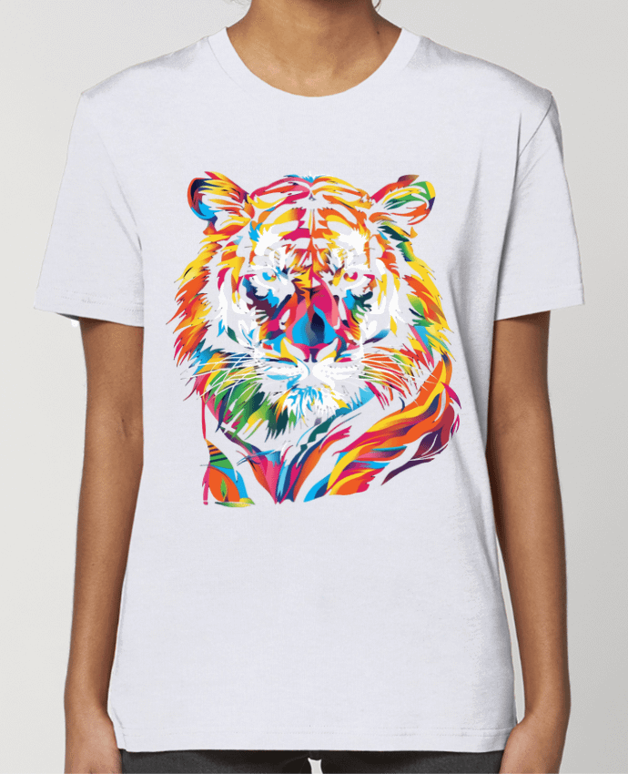 T-shirt Femme Illustration de Tigre stylisé par KronoArt