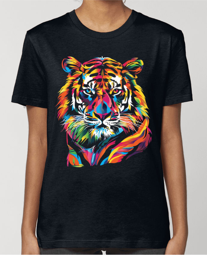 T-shirt Femme Illustration de Tigre stylisé par KronoArt