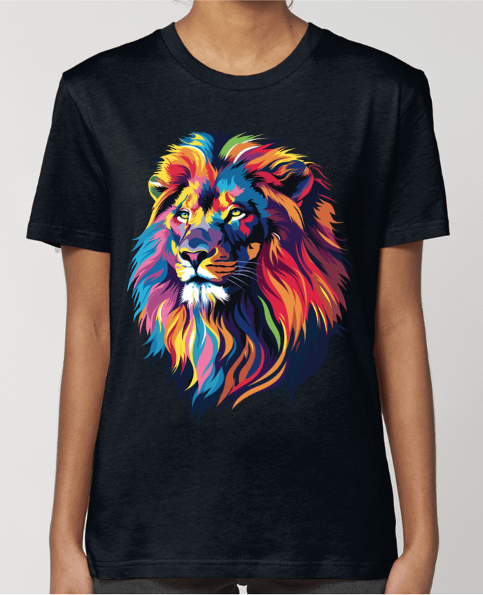 T-shirt Femme Illustration de Lion stylisé par KronoArt