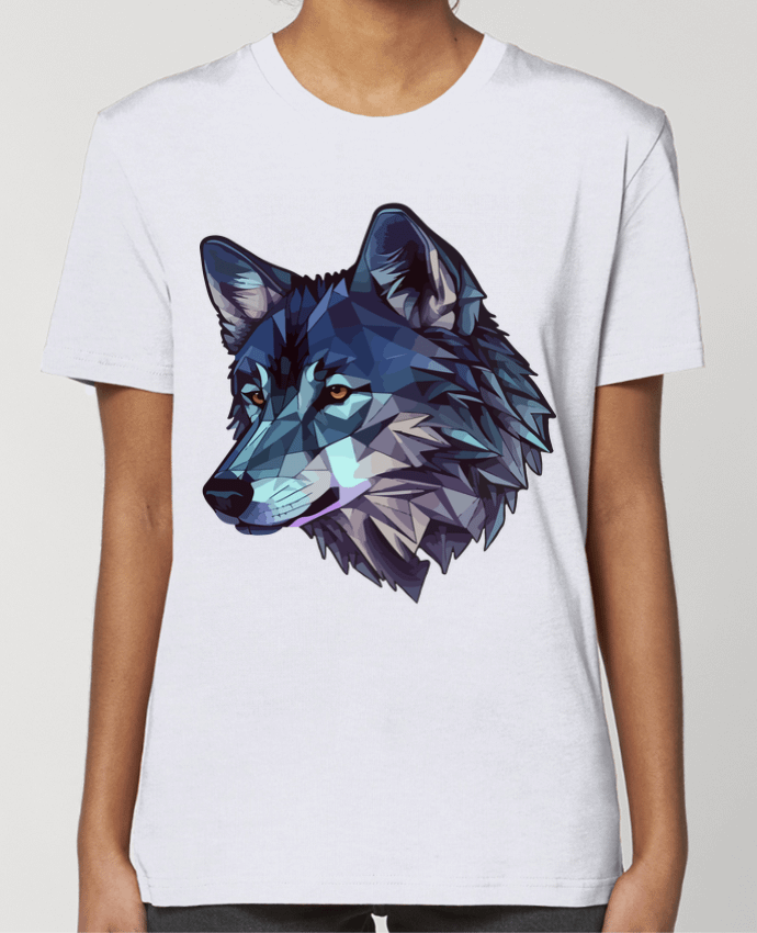 T-shirt Femme Loup stylisé, géométrique par KronoArt