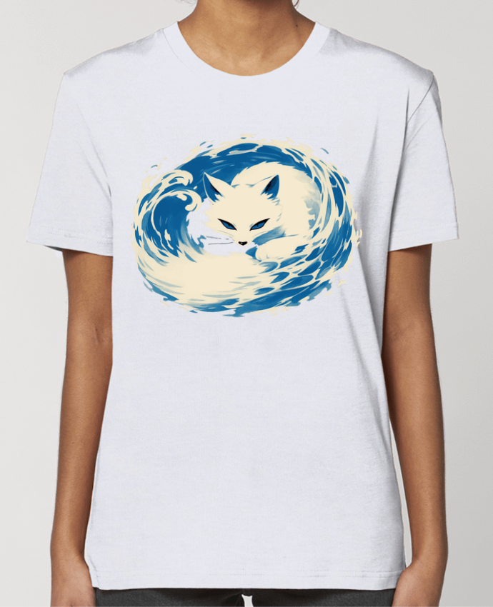 T-shirt Femme Renard Blanc par KronoArt