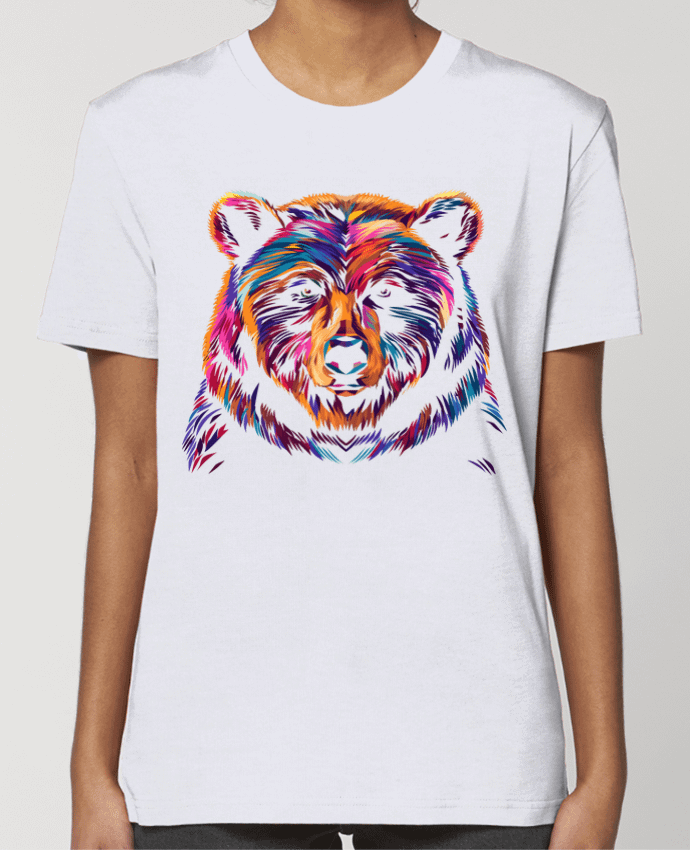 T-shirt Femme Illustration d'Ours stylisé par KronoArt