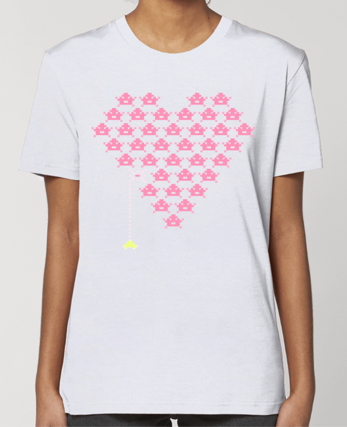 T-shirt Femme Pixel Cœur par KronoArt