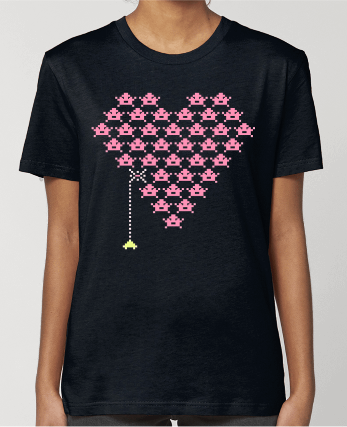 T-shirt Femme Pixel Cœur par KronoArt