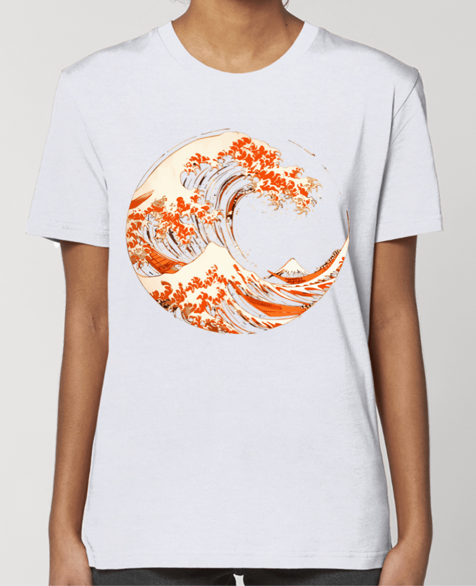T-shirt Femme Vague d'Hokusai Stylisé par KronoArt