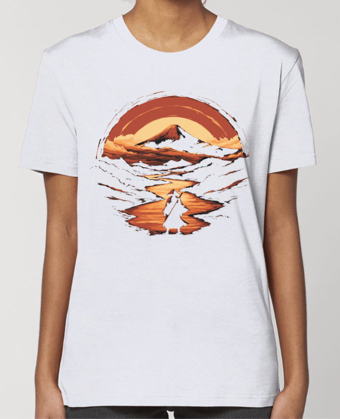 T-shirt Femme Samouraï et Mont Fuji par KronoArt