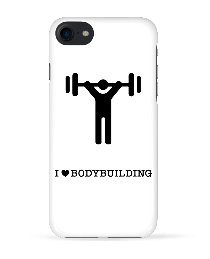 Case 3D iPhone 7 I love bodybuilding de will