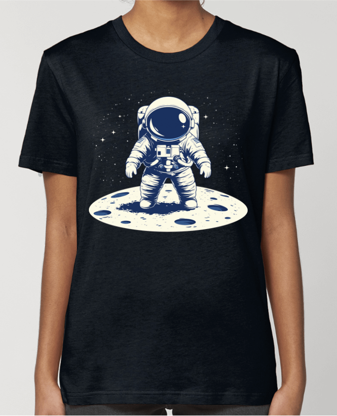 T-shirt Femme Un Astronaute sue la Lune par KronoArt