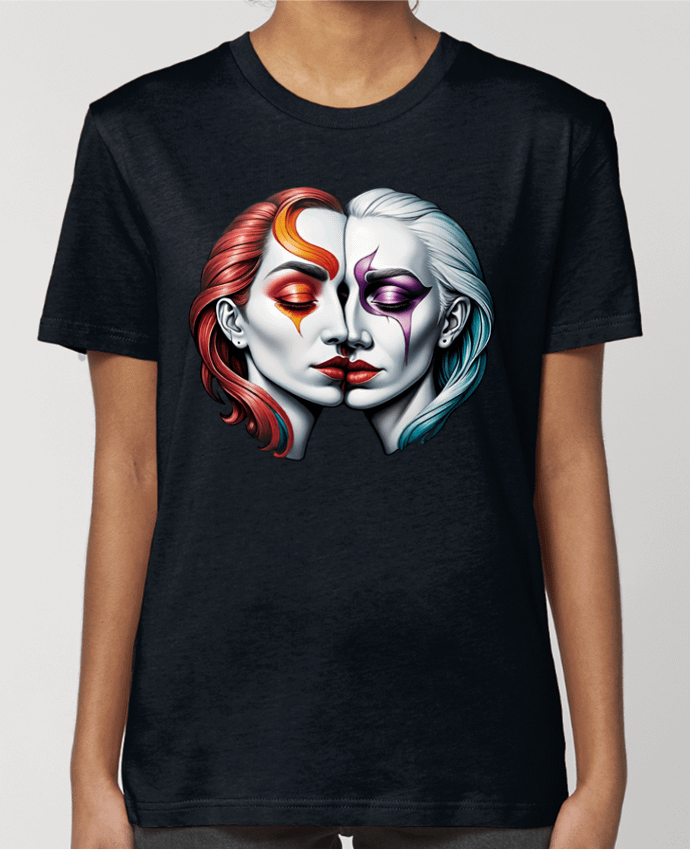 T-shirt Femme Pareja con Amor par 33designerarte