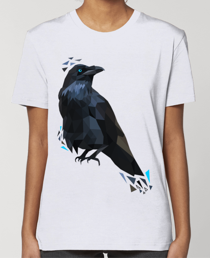 T-shirt Femme Corbeau motif géométrique par MozKat Studio