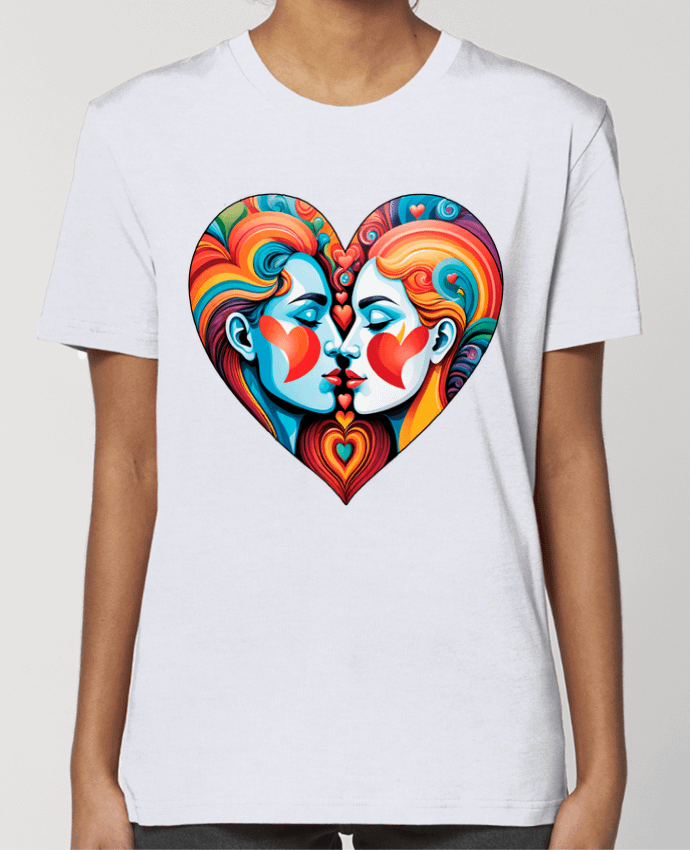 T-shirt Femme MULTICOLOR HEART par 33designerarte
