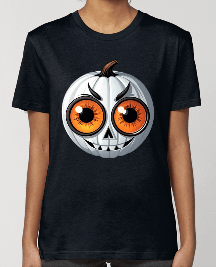 T-shirt Femme WHITE PUMPKIN WITH EYES par 33designerarte