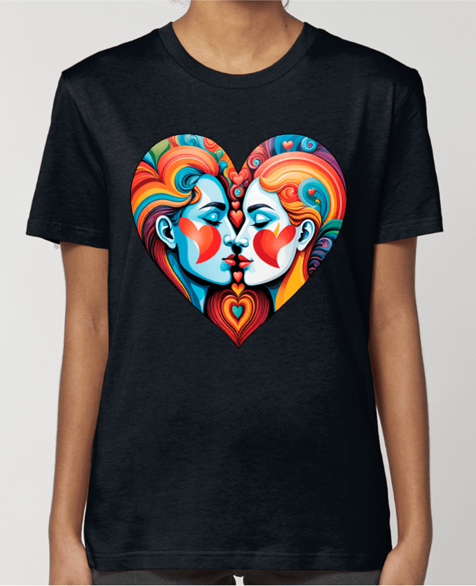 T-shirt Femme MULTICOLOR HEART par 33designerarte