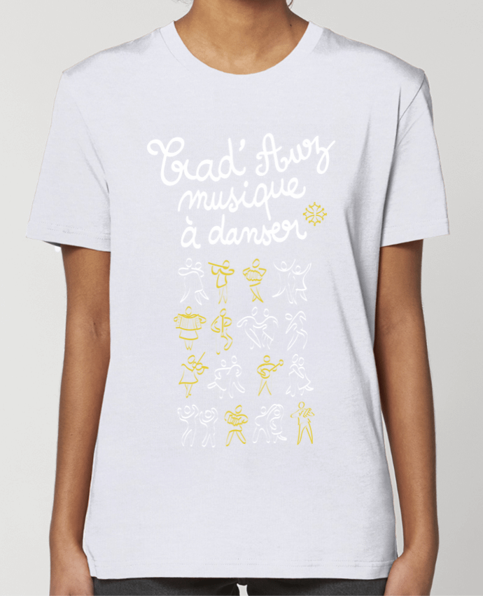 T-shirt Femme TRADAUZ BLANC ET JAUNE par Trad'Auz