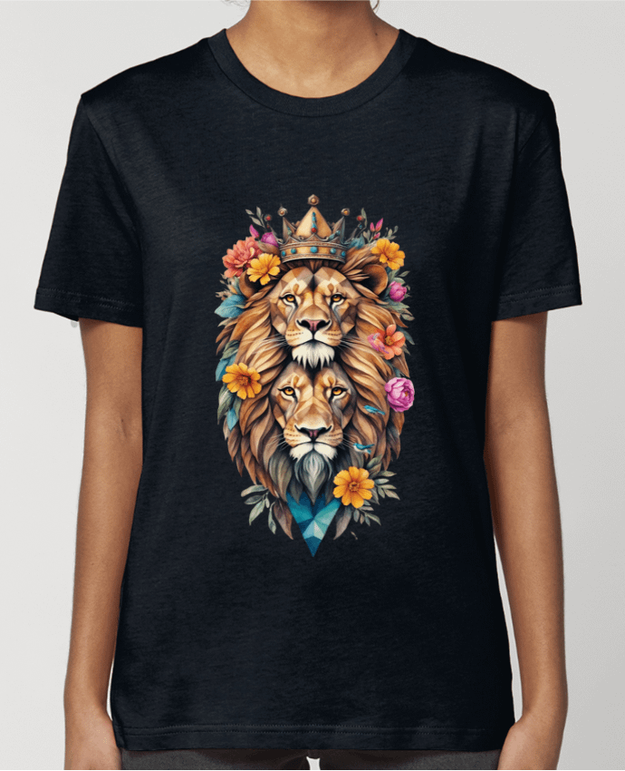 T-shirt Femme Lions flowers par /wait-design