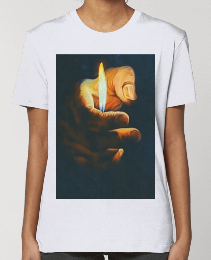 T-shirt Femme flamme de briquet par White Tiger 60