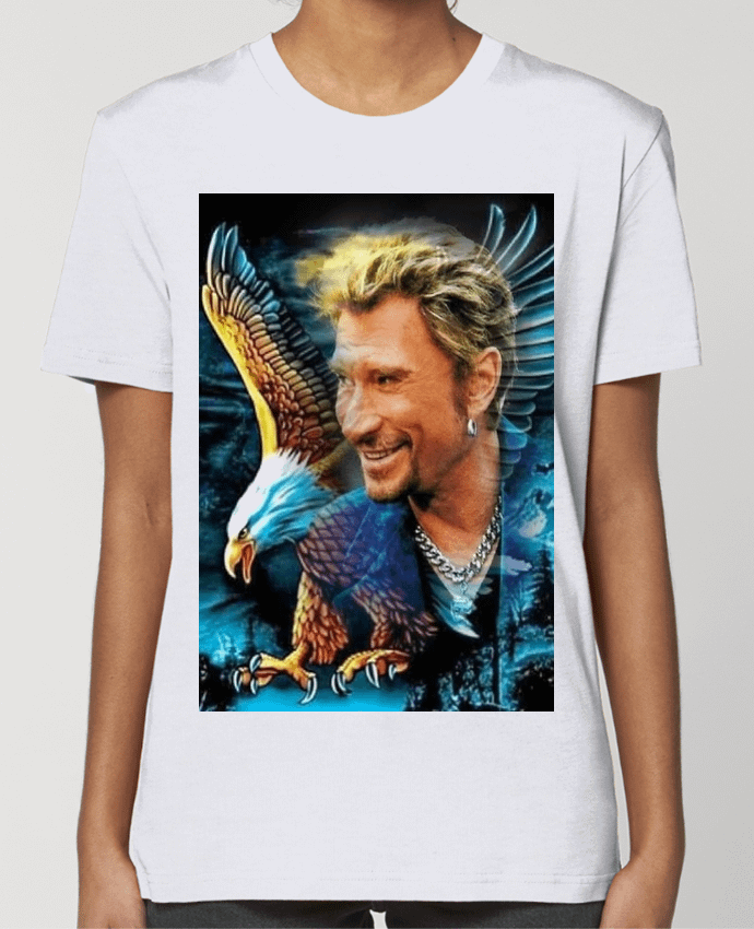 T-shirt Femme Dessin de Johnny Hallyday par White Tiger 60