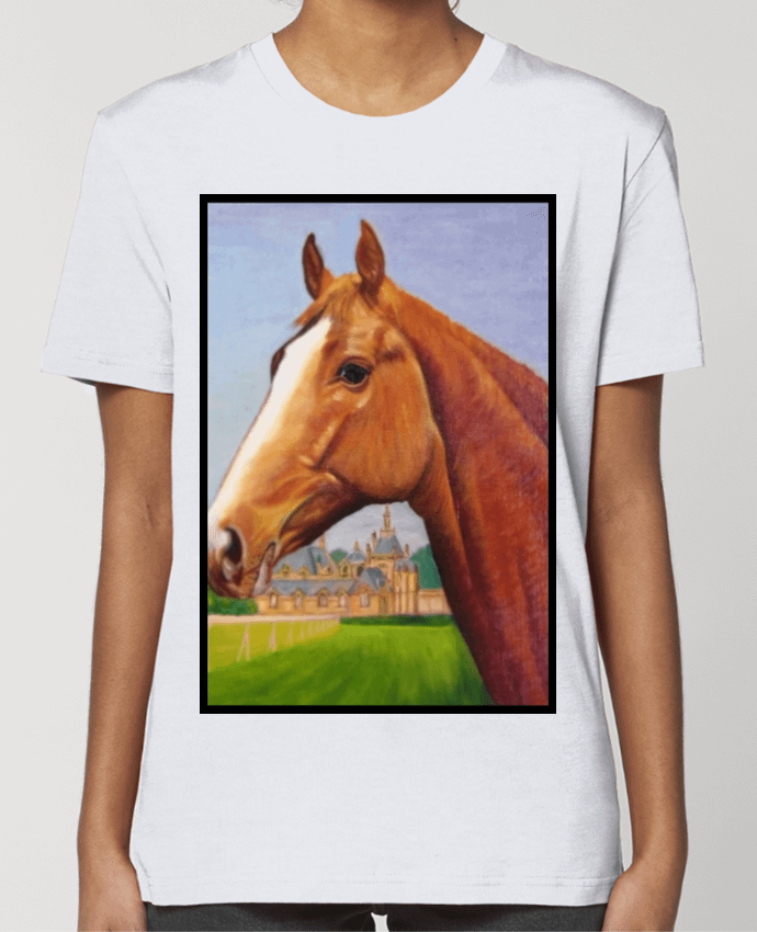 T-shirt Femme Peinture de cheval au Château de Chantilly par White Tiger 60