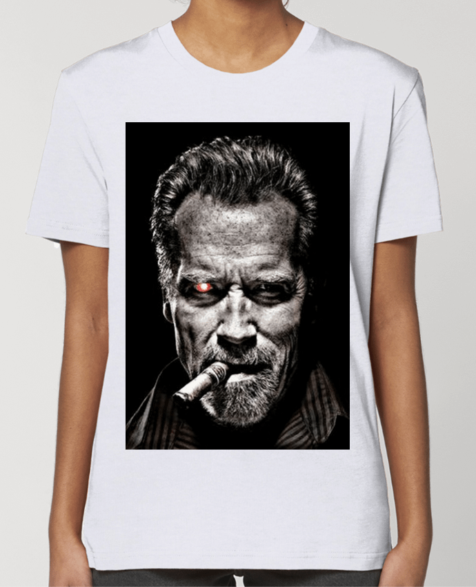 T-shirt Femme Caricature d' Arnold Schwarzenegger par White Tiger 60