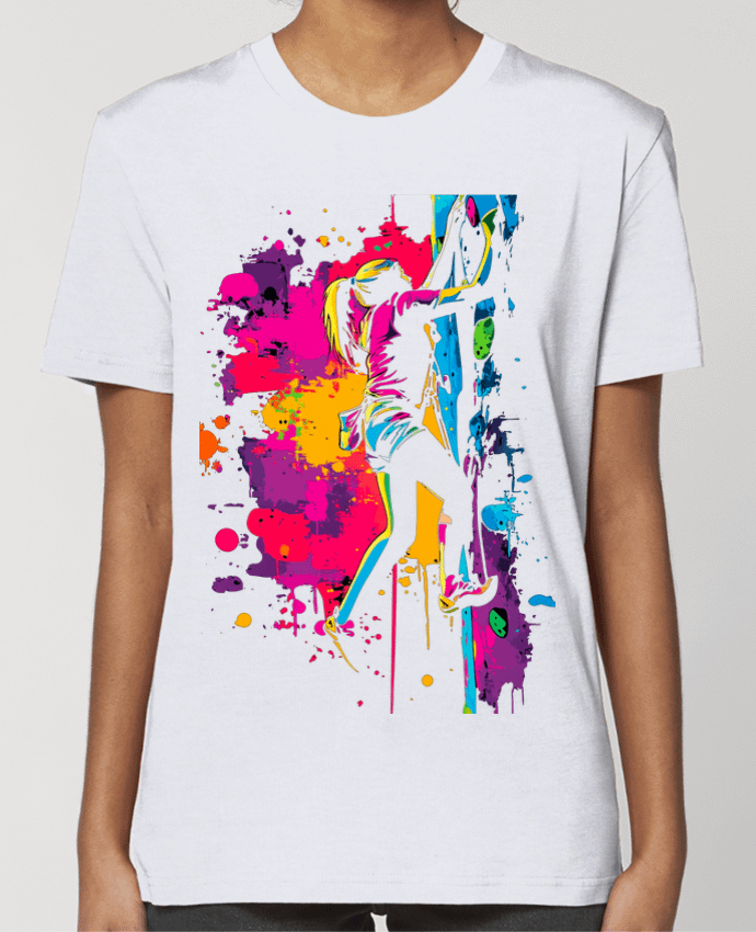 T-shirt Femme Grimpeuse Color Splash par K-art-S