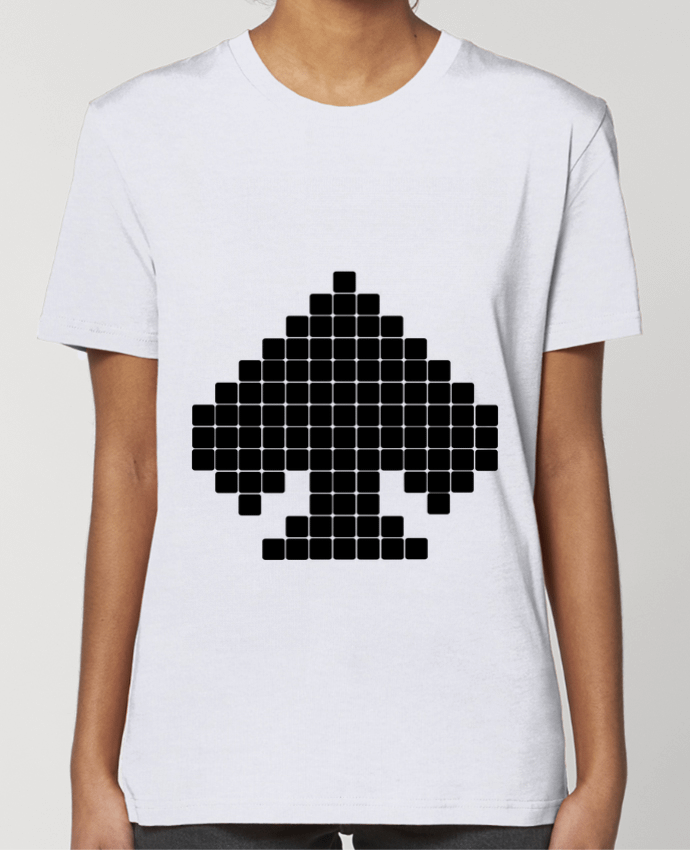 T-shirt Femme Rigged Poker - Pixel Art - Piques par Rigged Poker Shop