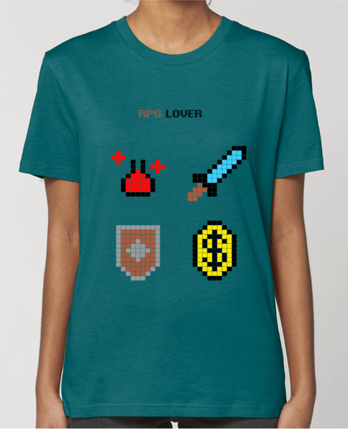 T-shirt Femme Rigged Poker - Pixel Art - RPG Lover par Rigged Poker Shop